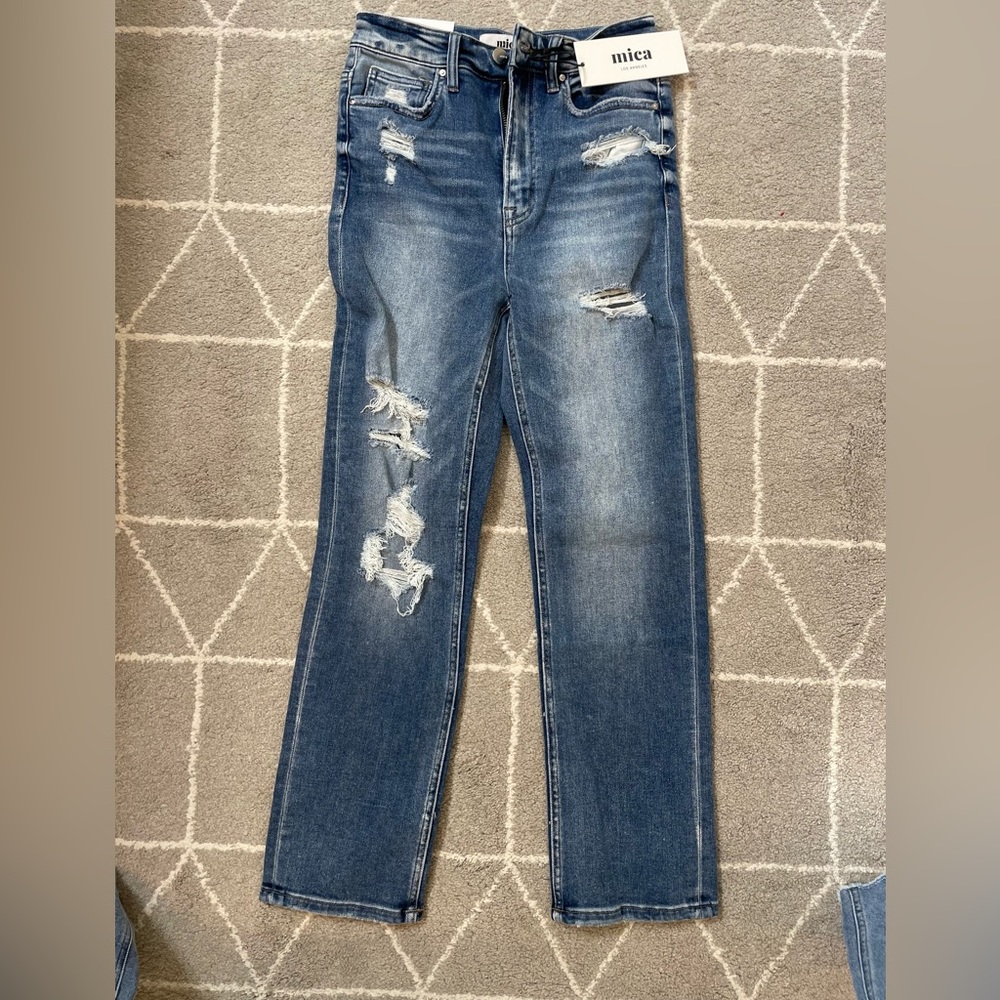 Mica super high straight leg jeans